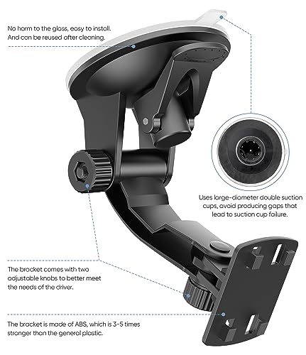 PixelMan Upgraded Backup Camera Monitor Mount for Vehicle