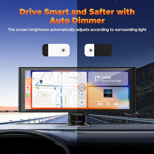 9.26'' Wireless Carplay Screen with 4K Dash Cam