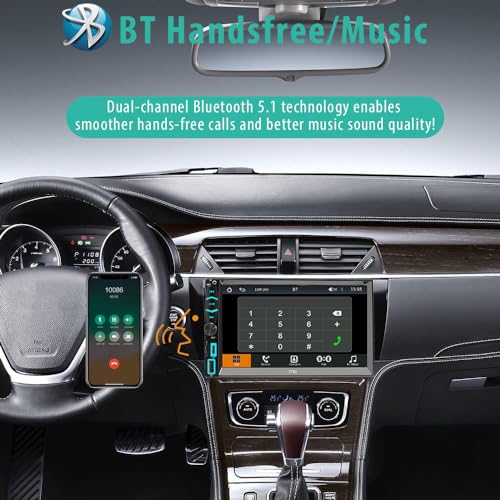 Wireless Apple CarPlay/Android Auto Double Din Car Stereo