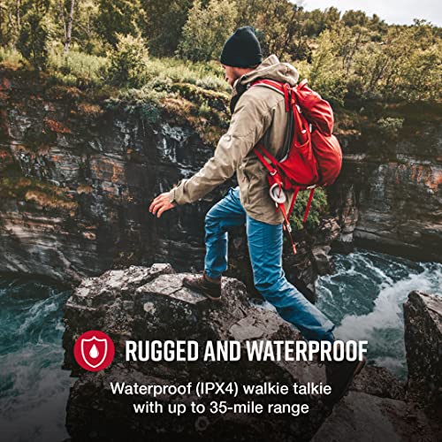 Cobra ACXT645 Waterproof Walkie Talkies, 22 Channels, Long Range