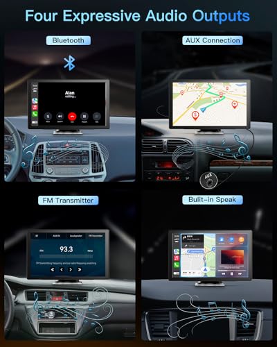 Wireless Carplay Touchscreen with 4K Dash Cam (9 inches)