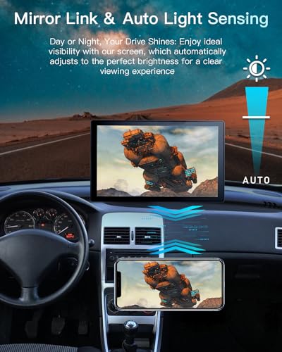 Wireless Carplay Touchscreen with 4K Dash Cam (9 inches)