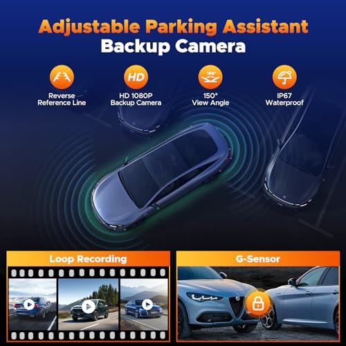 9.26'' Wireless Carplay Screen with 4K Dash Cam
