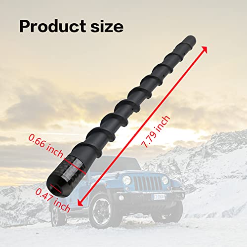 Black Spiral Bending Antenna - Universal Car Accessories