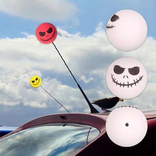 Skull smile car antenna decoration - 4pcs