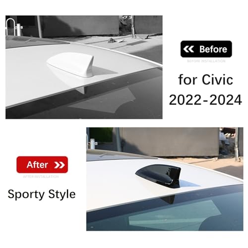 Glossy Black Shark Fin Antenna for Honda Civic