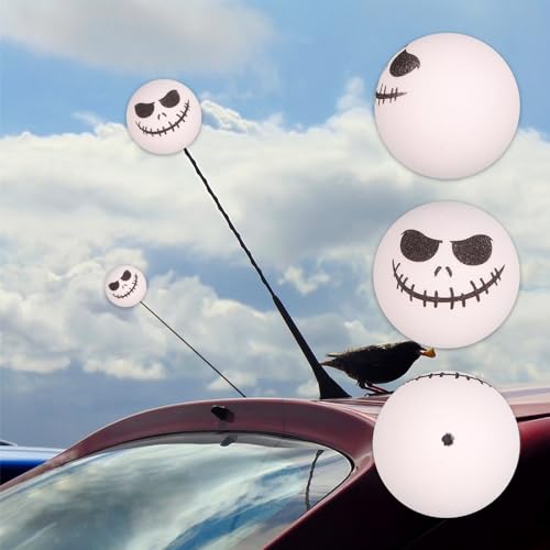 Skull smile car antenna decoration - 4pcs