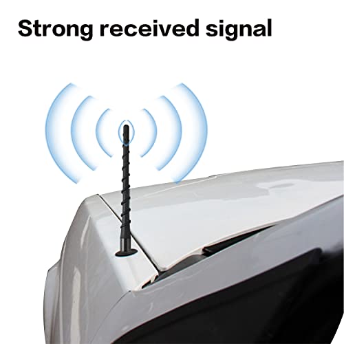 Black Spiral Bending Antenna - Universal Car Accessories