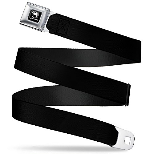Black 1.0" Wide Seatbelt Belt - Adjustable Length