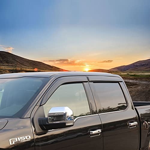 Ford F150 Super Crew Rain Guards - 4 PCS