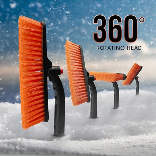 EcoNour 27" 3-in-1 Snow Brush and Ice Scrapers