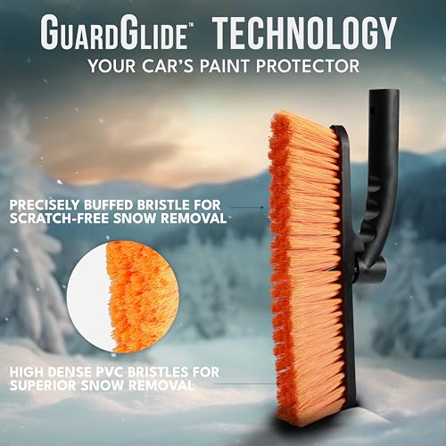 EcoNour 27" 3-in-1 Snow Brush and Ice Scrapers