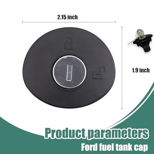 Crynod Car Fuel Gas Cap – Metal Waterproof Lockable