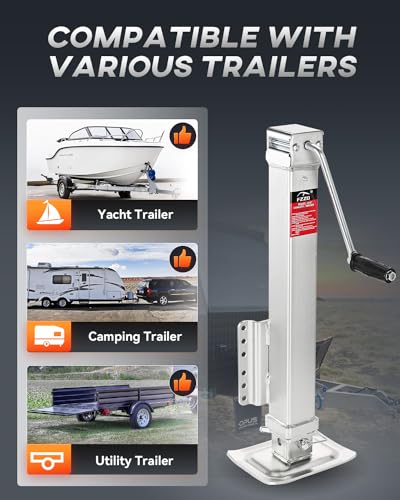FZZD 8000 lbs Adjustable Drop Leg Trailer Jack