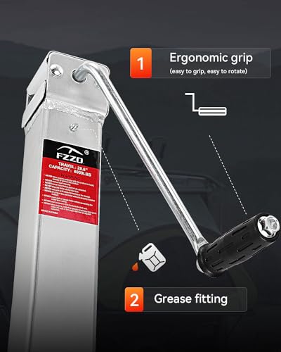 FZZD 8000 lbs Adjustable Drop Leg Trailer Jack