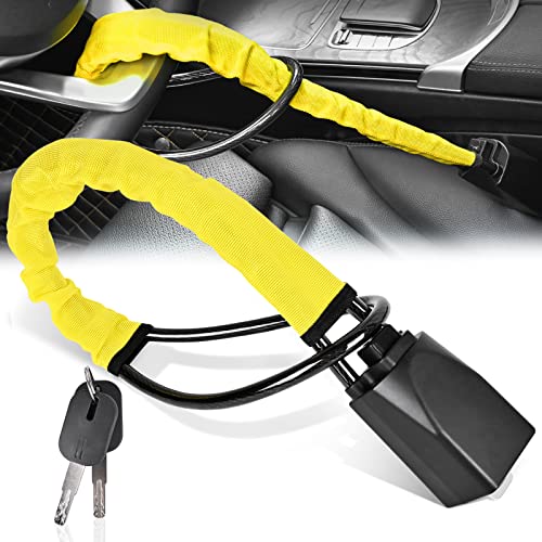 Universal Anti-Theft Steering Wheel Lock Strap for Vehicles