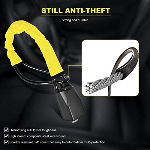 Universal Anti-Theft Steering Wheel Lock Strap for Vehicles