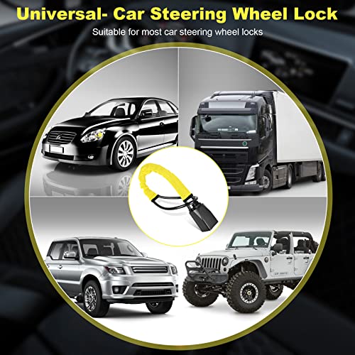Universal Anti-Theft Steering Wheel Lock Strap for Vehicles