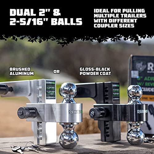 Rhino USA Heavy Duty Adjustable Trailer Hitch