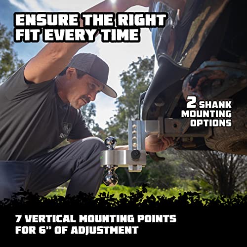 Rhino USA Heavy Duty Adjustable Trailer Hitch