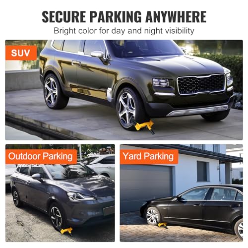 VEVOR Universal Wheel Clamp Lock Set, Heavy-Duty Steel