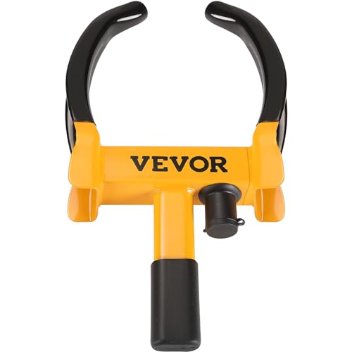 VEVOR Universal Wheel Clamp Lock Set, Heavy-Duty Steel