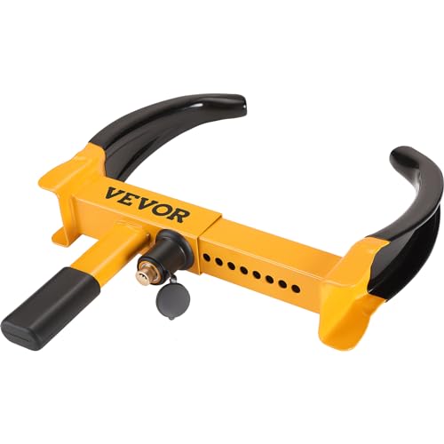 VEVOR Universal Wheel Clamp Lock Set, Heavy-Duty Steel