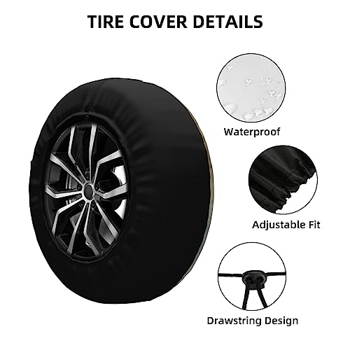 Adventure Awaits 15in Tire Cover for Off-Road Vehicles