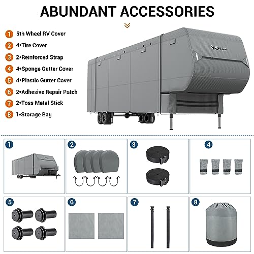 Vigorvan 5th Wheel RV Cover - Waterproof & Windproof