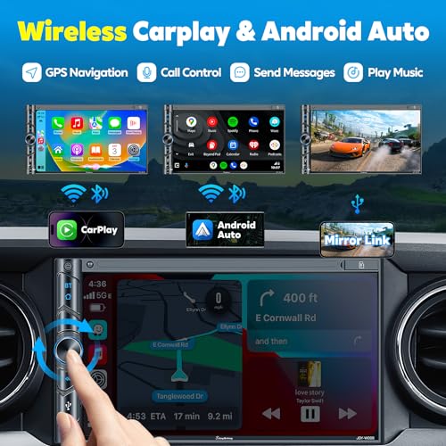 Wireless Car Stereo with Carplay & Android Auto