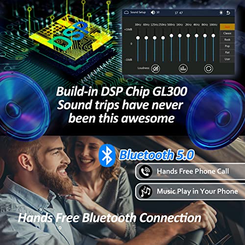 10" Touchscreen Car Stereo with Wireless Carplay/Android Auto