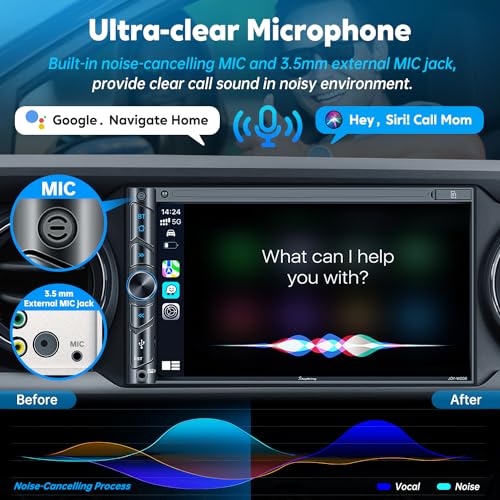 Wireless Car Stereo with Carplay & Android Auto