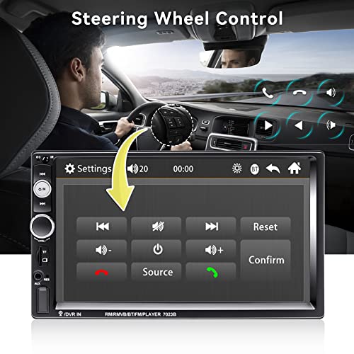 7" Car Stereo with Bluetooth, USB, FM Radio
