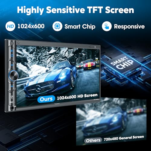 Wireless Car Stereo with Carplay & Android Auto