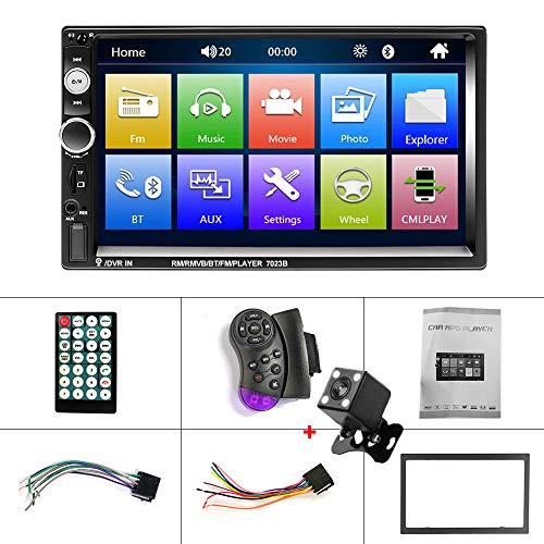 7" Car Stereo with Bluetooth, USB, FM Radio