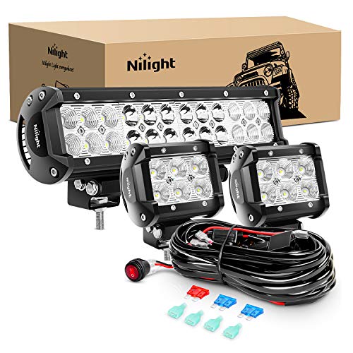 Nilight Off Road LED Light Bar Combo Kit