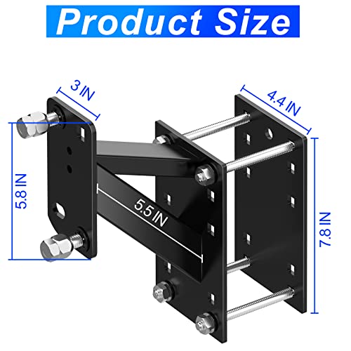 Heavy Duty Spare Tire Carrier for Trailers, Holds 160 Lbs