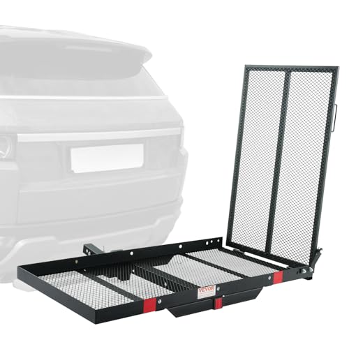 VEVOR Wheelchair Carrier with Folding Ramp, 500LBS Capacity
