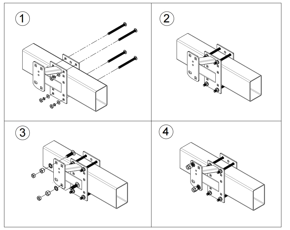 Heavy Duty Spare Tire Carrier for Trailers, Holds 160 Lbs