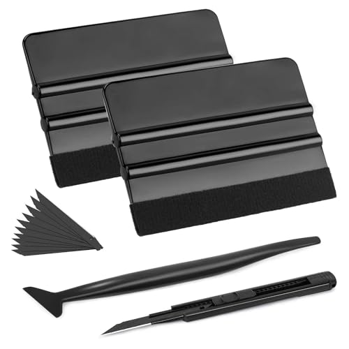 Professional Car Wrap Vinyl Tool Kit, Felt Squeegee, Utility Knife