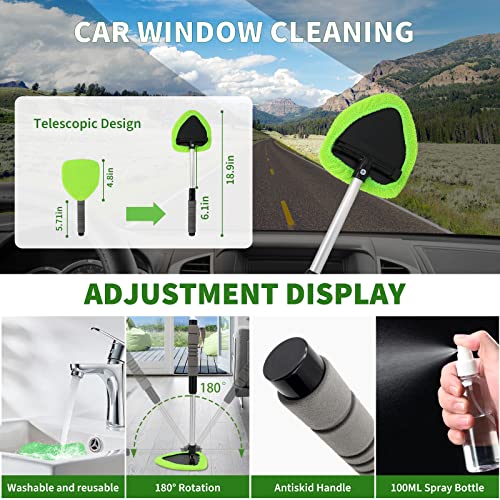 18-Piece Car Detailing Kit with Cleaning Brushes Set