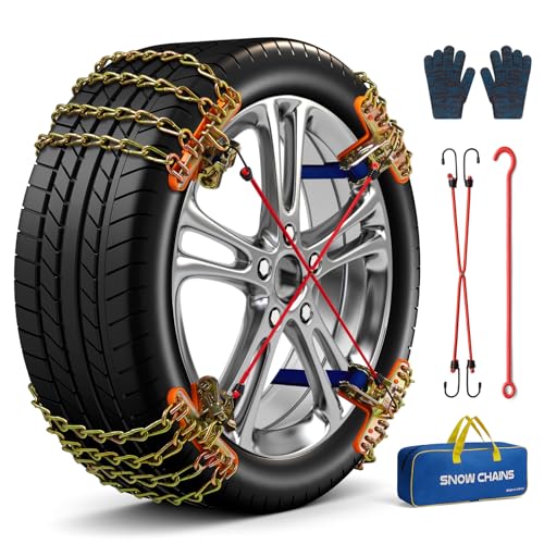 Emergency Snow Chains for Car SUV Pickup Trucks