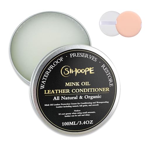 SIHOOPE Leather Conditioner Mink Oil Polish - 100ML/3.4OZ