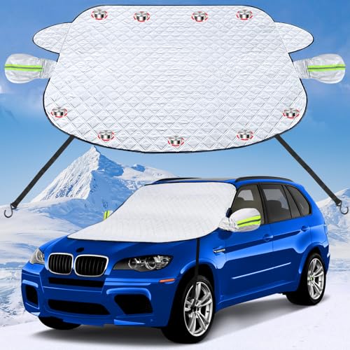 5-Layer Car Windshield Snow Cover with Magnetic Edges