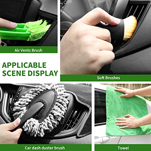 18-Piece Car Detailing Kit with Cleaning Brushes Set
