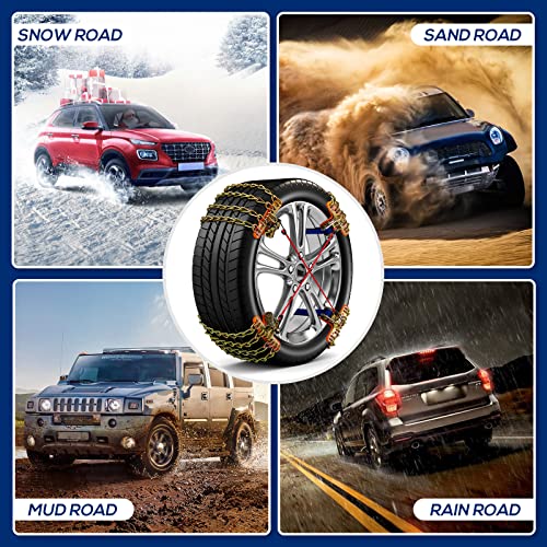 Emergency Snow Chains for Car SUV Pickup Trucks