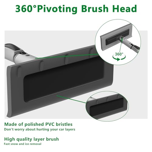 Eakertte 47" Ice Scraper & Snow Brush Combo