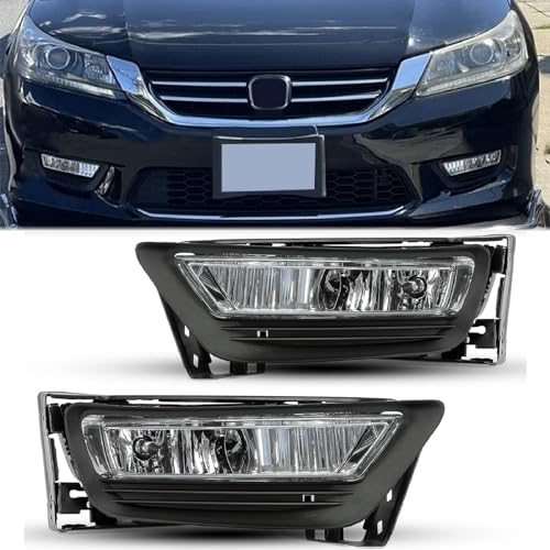 2013-2015 Honda Accord Fog Light Lamps - Clear Lens