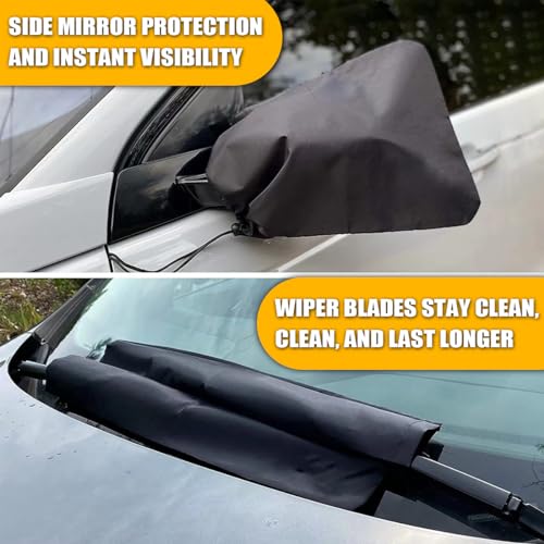 Universal Car Side Mirror & Windshield Wiper Snow Covers
