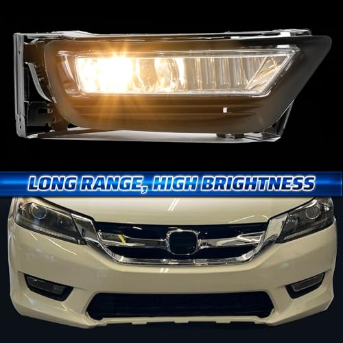 2013-2015 Honda Accord Fog Light Lamps - Clear Lens